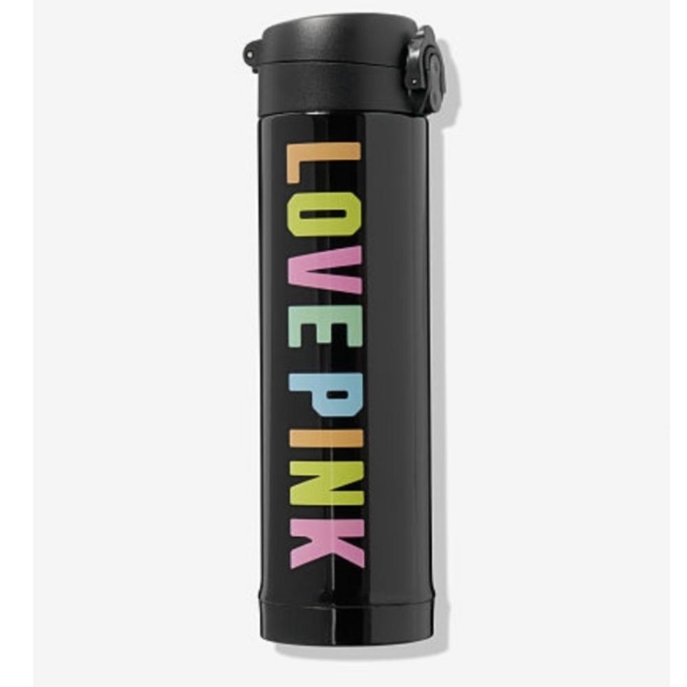 New Victoria's Secret PINK “Love Pink” Thermos Themas Waterbottle Sold Out Style